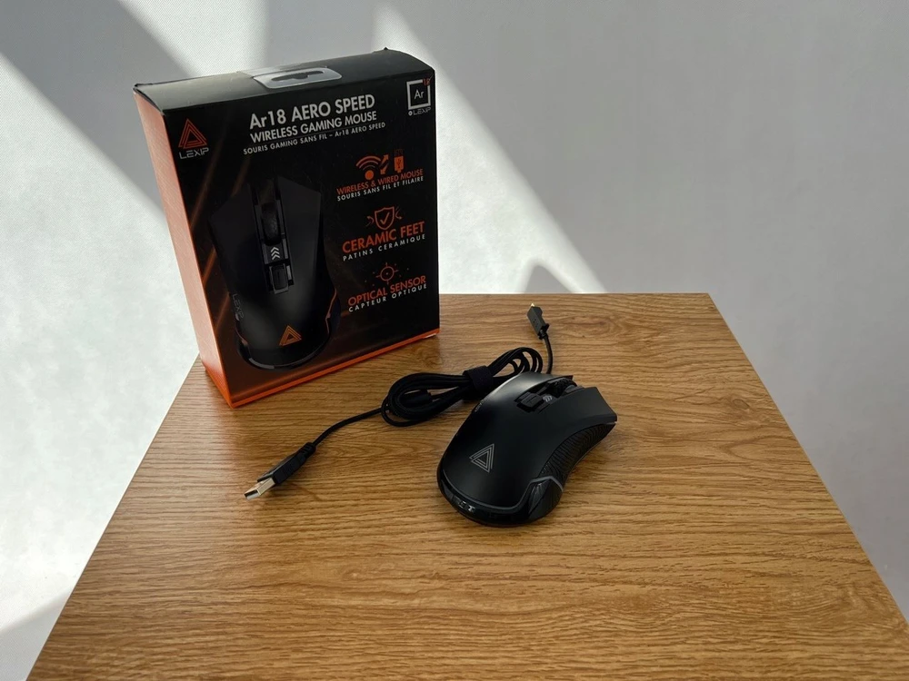 Pixminds LEXIP AR18 Aero Speed Pelė žaidimams