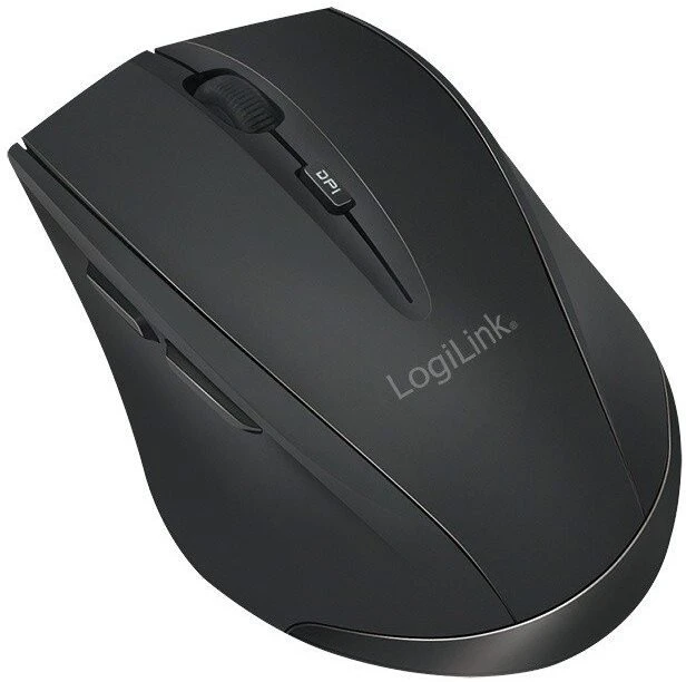 LogiLink Bevielė pelė bt 5.0,ergonomiczna, juoda