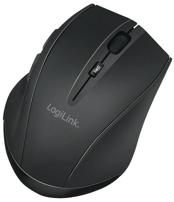 LogiLink Bevielė pelė bt 5.0,ergonomiczna, juoda