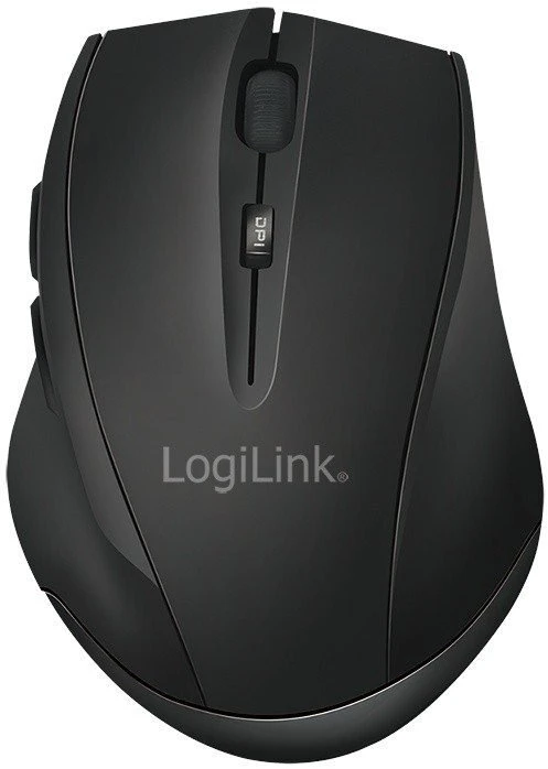 LogiLink Bevielė pelė bt 5.0,ergonomiczna, juoda