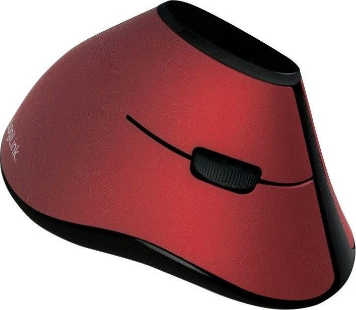 LOGILINK ID0159 LOGILINK - Ergonomiška vertikali pelė, bevielis 2,4 GHz, raudonas