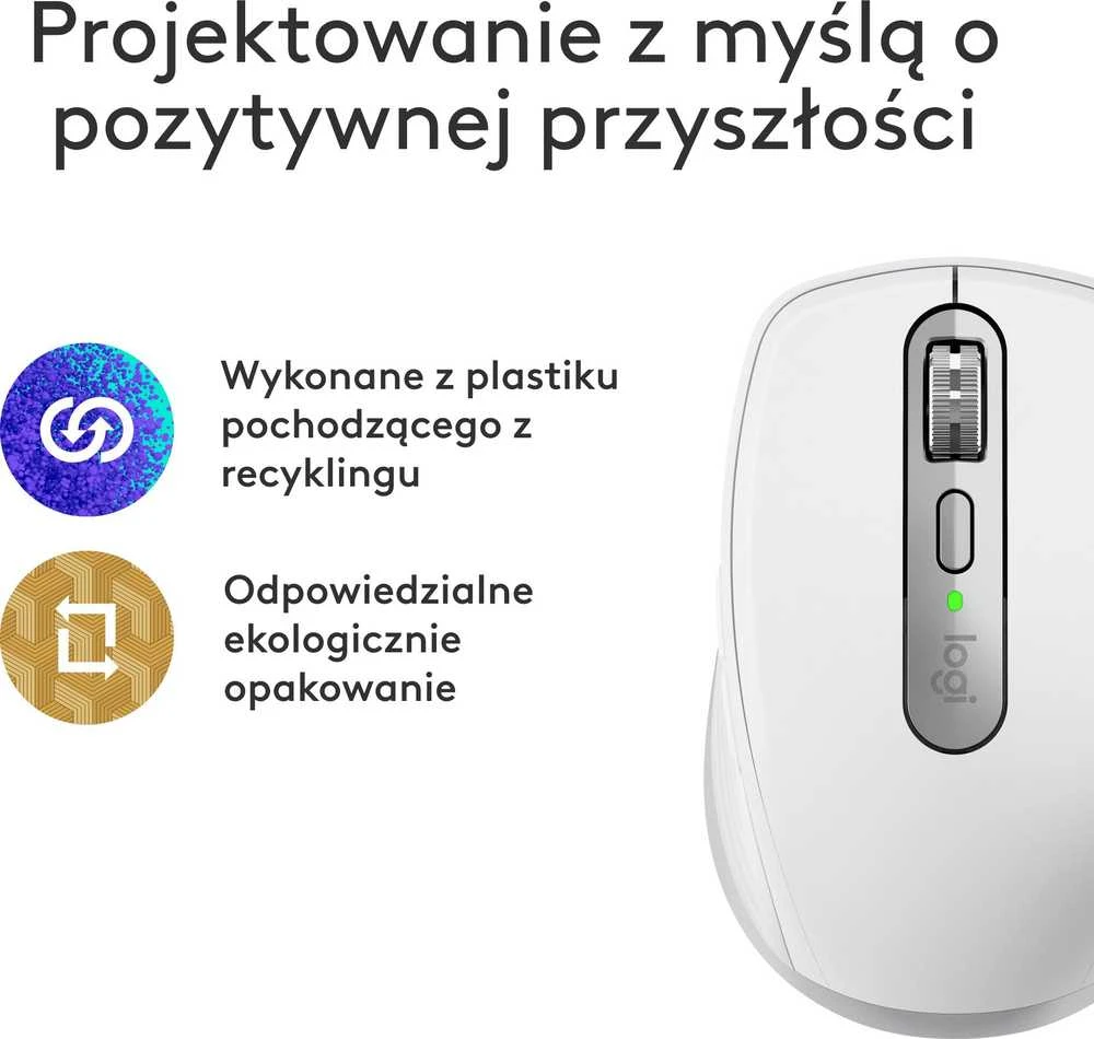 Pelė LOGITECH MX Anywhere 3S, skirta Mac – PALE Pilkas – BT – EMEA28-935