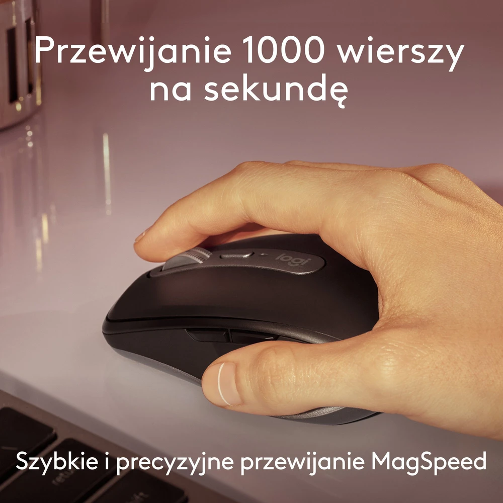 Pelė LOGITECH MX Anywhere 3S, skirta Mac – PALE Pilkas – BT – EMEA28-935