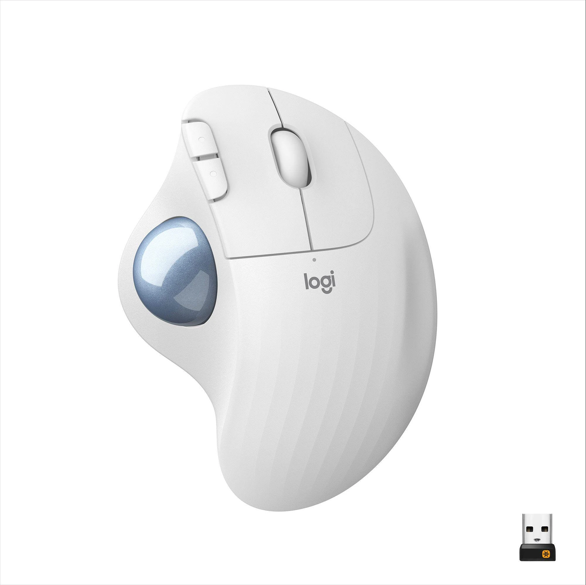 Logitech ERGO M575 Belaidė Trackball pelė, baltos spalvos