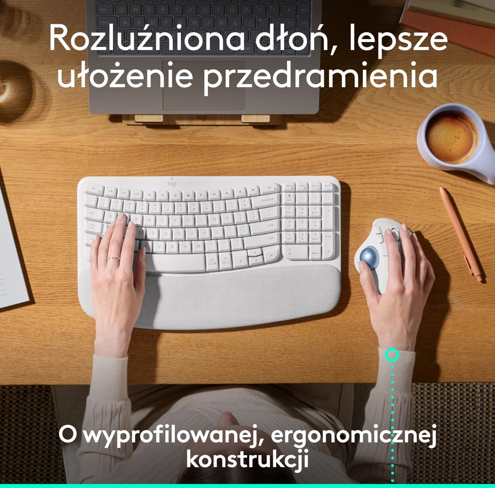 „Logitech M575S“ belaidė pelė „Balta“