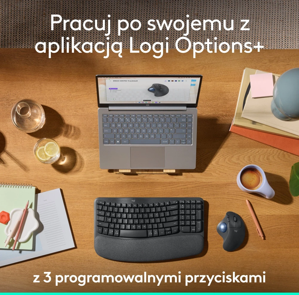 „Logitech M575S“ belaidė rutulinė pelė