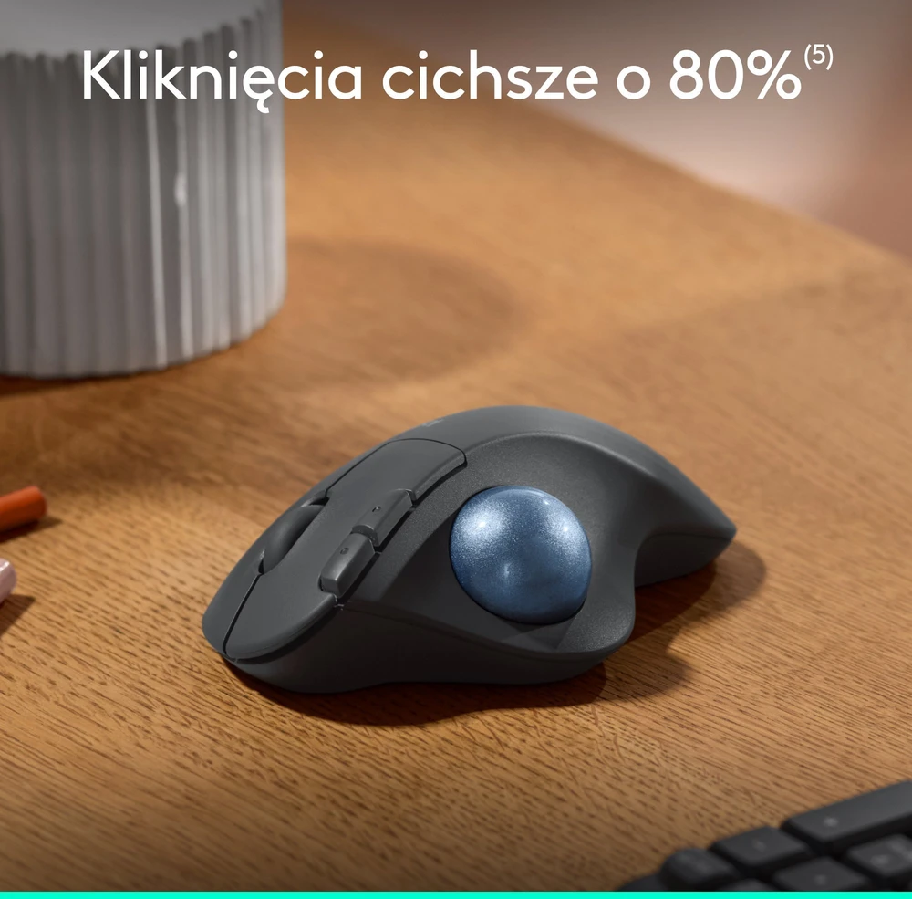 „Logitech M575S“ belaidė rutulinė pelė