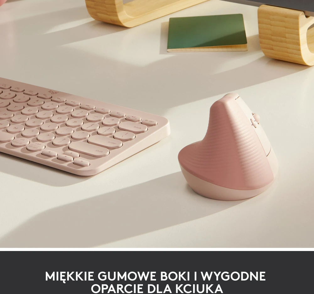 Pelė Logitech Lift, rožinė