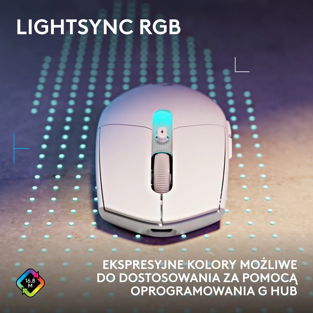 LOGITECH G305 X SUPERLIGHT Belaidė pelė žaidimams - Baltas - 2.4GHZ - EER2 - 933