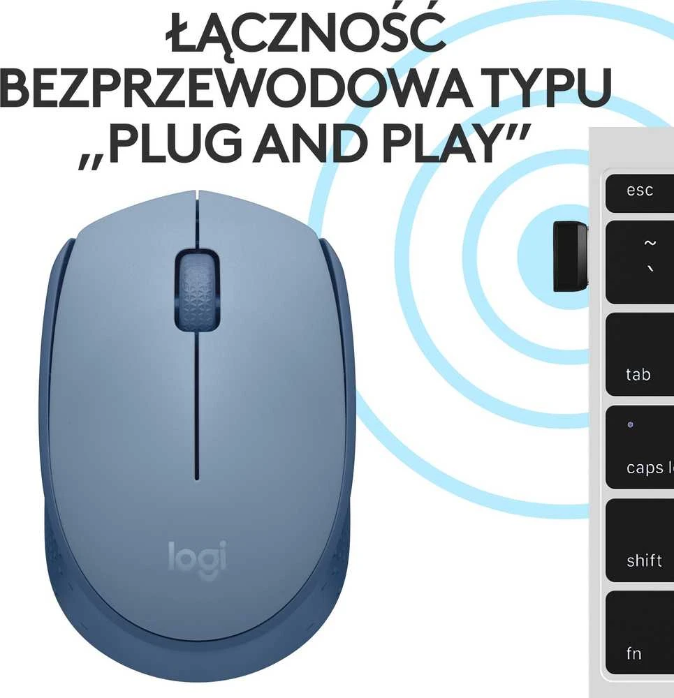 LOGITECH M171 Belaidė pelė - Mėlynas Pilkas