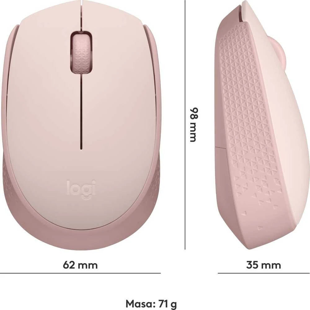LOGITECH M171 Belaidė pelė - ROSE