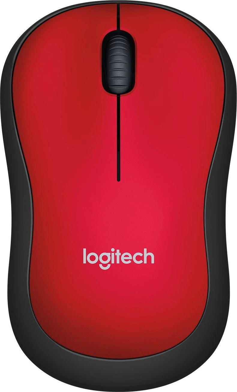 Bevielė pelė Logitech M185. Raudona