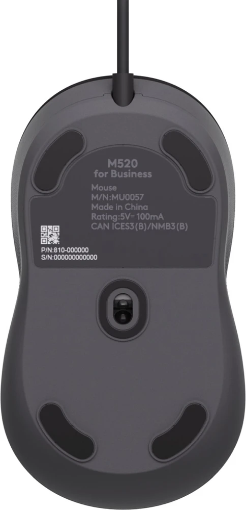 Pelė Logitech M520 verslui - GRAPHITE - EMEA28I-935 USB-C