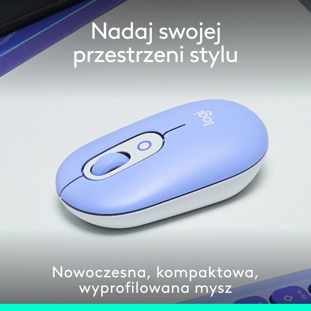 Myszka Logitech POP ICON Pelė belaidė violetinė