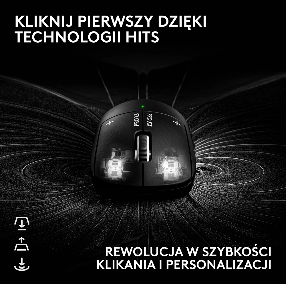 Pelė Logitech Superstrike X3 Juodas