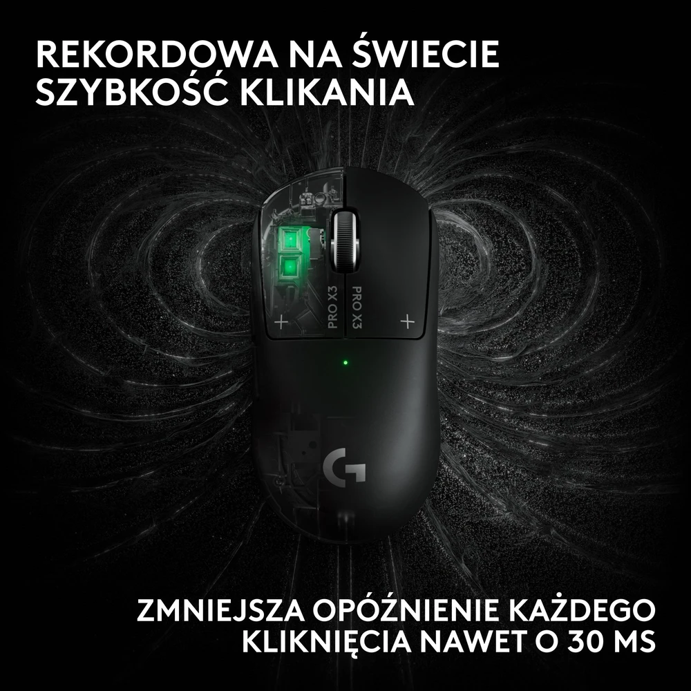 Pelė Logitech Superstrike X3 Juodas