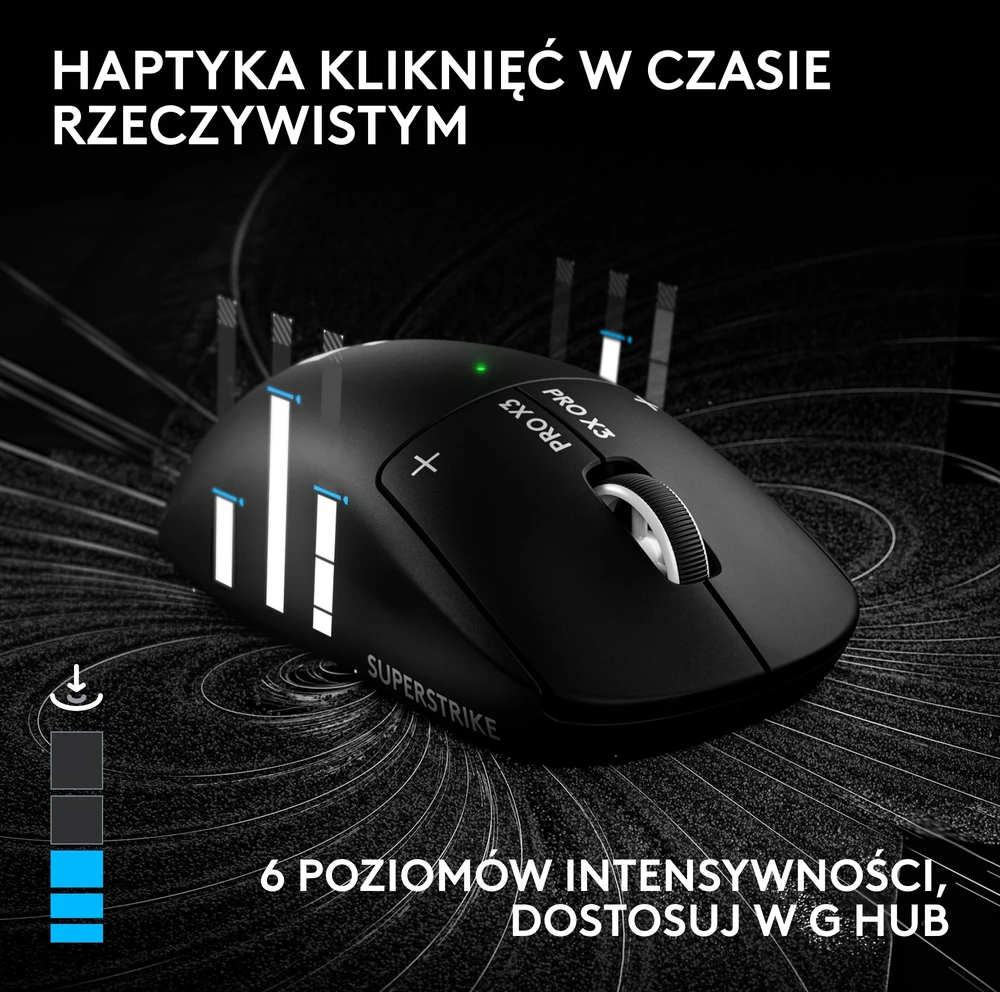 Pelė Logitech Superstrike X3 Juodas