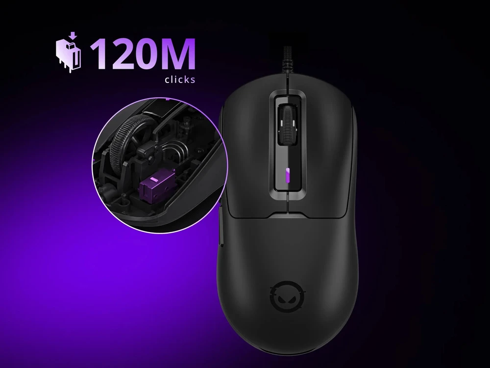 LORGAR Pelė žaidimams MSA10R Advanced su laidu PixArt 3311 Baltas