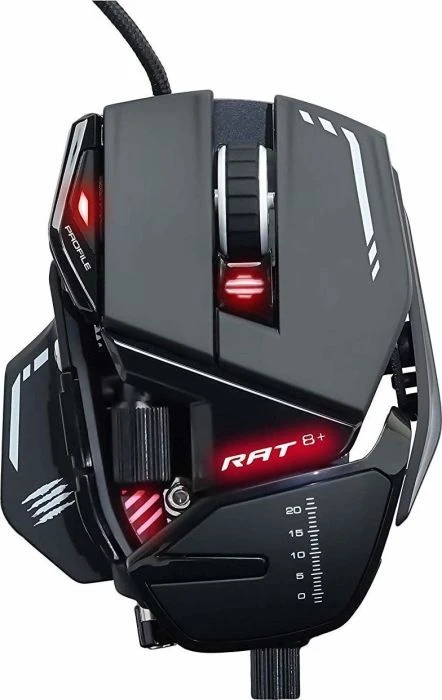 Žaidimų pelė  Mad Catz R.A.T. 8+, juoda