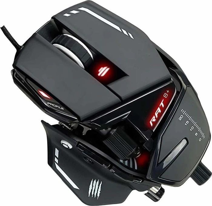 Žaidimų pelė  Mad Catz R.A.T. 8+, juoda
