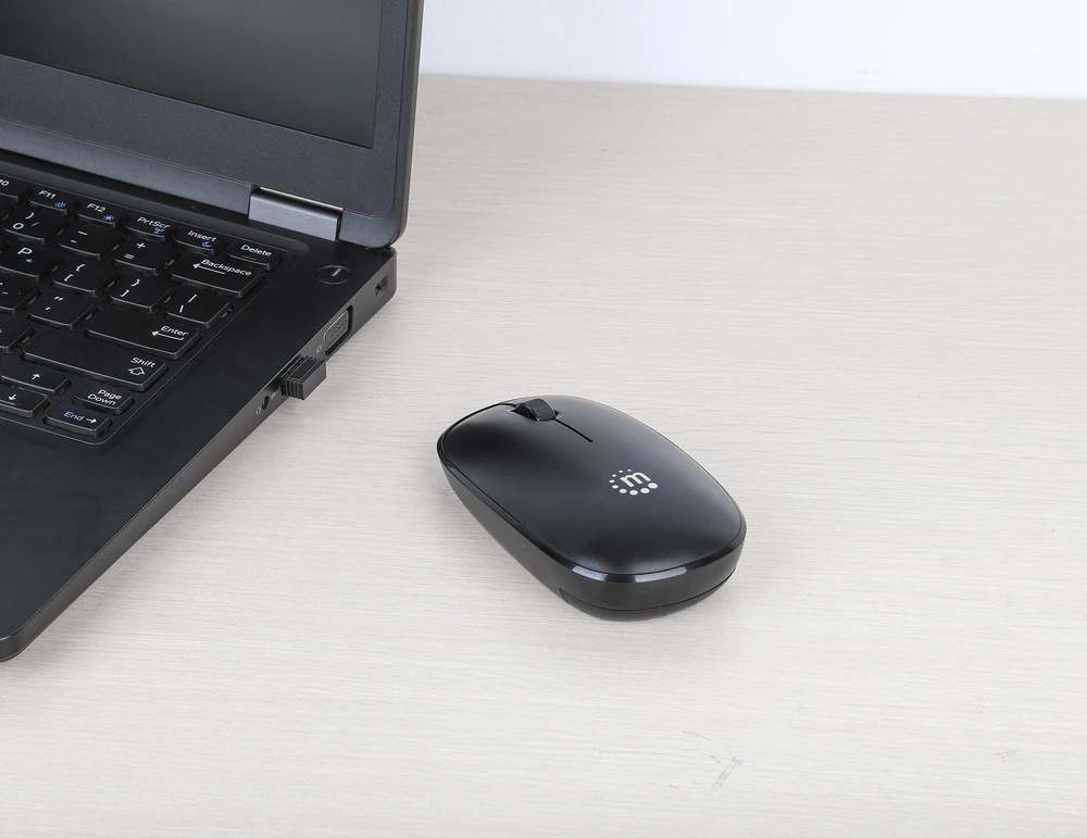 Manhattan MW3050 Optinė belaidė USB pelė, USB-A Nano,3 mygtukai with Scroll, 1200dpi, Juodas, 190312
