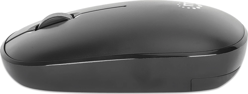 Manhattan MW3050 Optinė belaidė USB pelė, USB-A Nano,3 mygtukai with Scroll, 1200dpi, Juodas, 190312