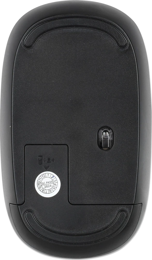 Manhattan MW3050 Optinė belaidė USB pelė, USB-A Nano,3 mygtukai with Scroll, 1200dpi, Juodas, 190312