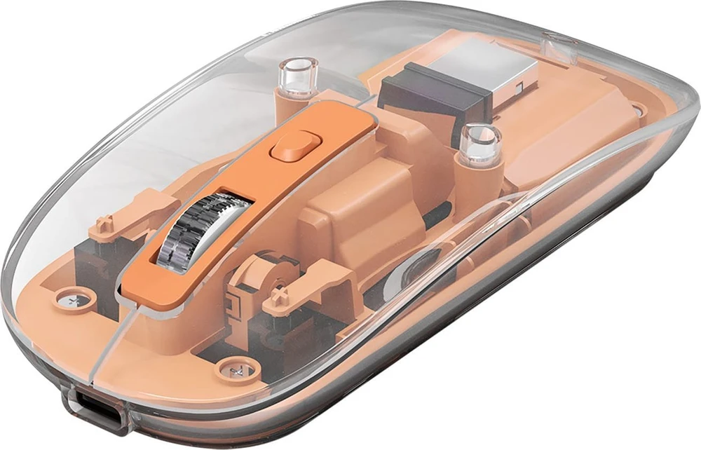 Oranžinis Marvo PRISM B10 Oranžinis Bevielė pelė, oranžinė, 1600DPI