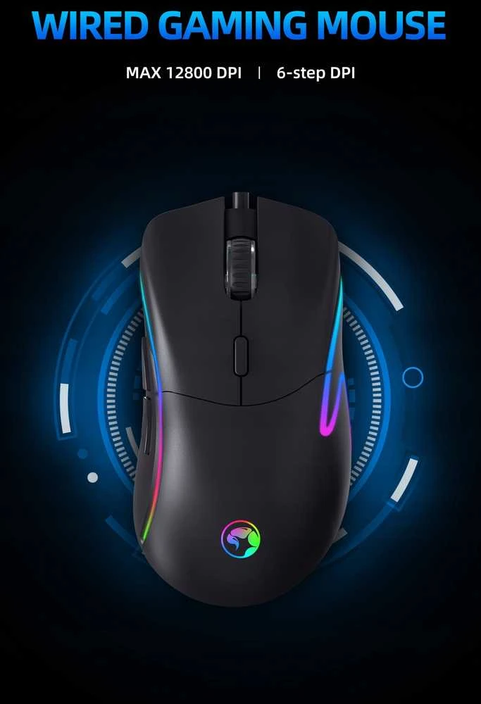 MARVO Scorpion M528 Laidinė žaidimų pelė | Juoda