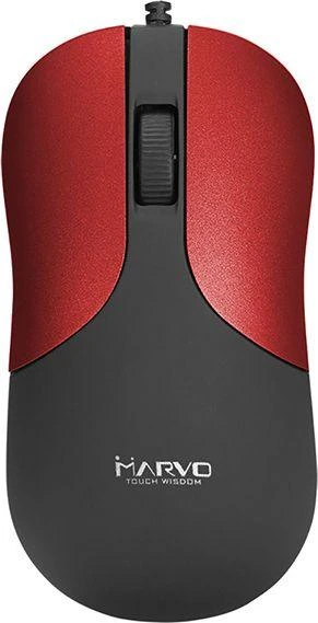 Marvo DMS002RD Pelė su laidu, juoda-raudona, 1200DPI