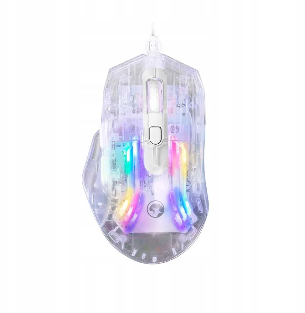 Marvo M413 permatoma RGB pelė su laidu | 7200 DPI