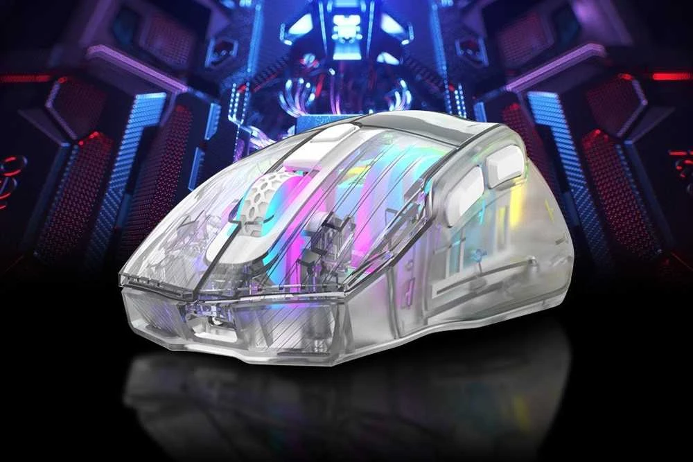 Marvo M413 permatoma RGB pelė su laidu | 7200 DPI
