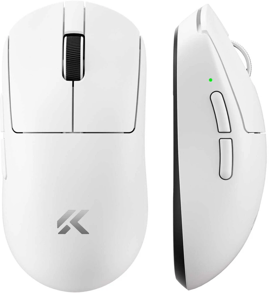 MCHOSE A7 V2 Ultra Wireless Baltas (Balta) Belaidė Žaidimų Pelė