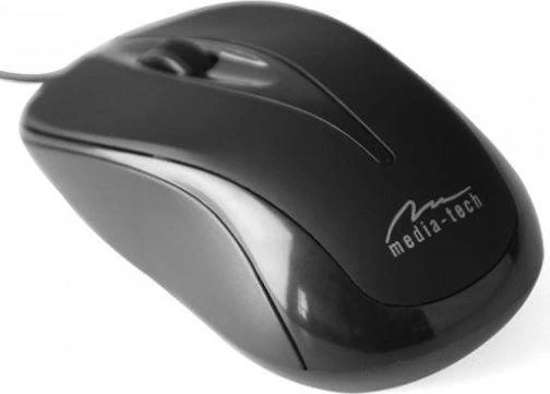 Itin ergonomiška optinė pelė Media-Tech PLANO MT1091K, USB jungtis, 800DPI, juoda