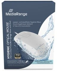 Pelė MediaRange Hygiene su laidu 2-przyciskowa IP68 Symetryczna Juodas (MROS266)