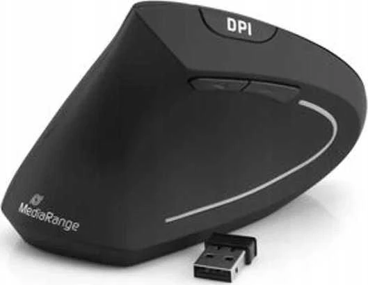 Pelė MediaRange Optinė pelė su USB jungtimi belaidė 6-BUTTON/LEFT Juodas MROS233 MEDIARANGE