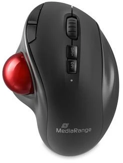 „MediaRange MROS263“ pelė, dešinė, USB C tipo, rutulinis valdiklis, 2400 DPI