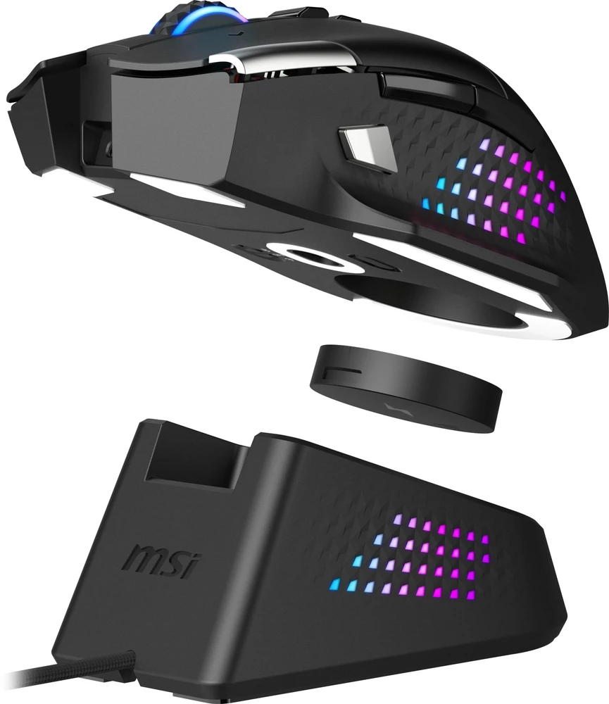 MSI VERSA PRO WIRELESS plus Pelė DOCK PRO | Wireless | 2.4 GHz, Bluetooth, USB 2.0