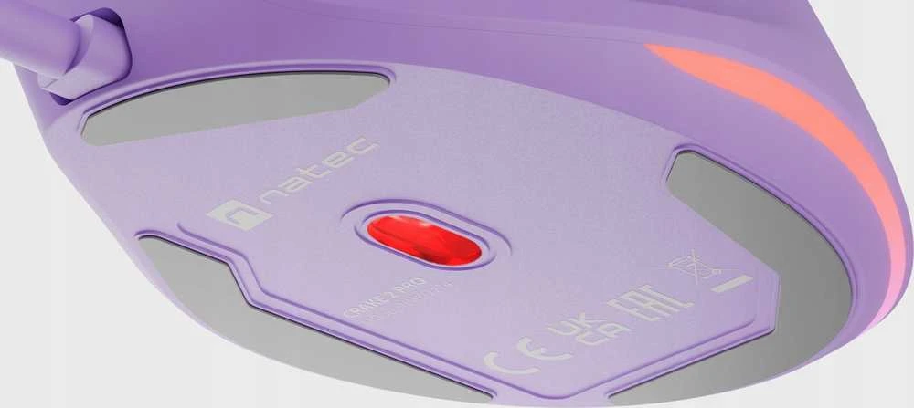 Vertikali pelė Natec Crake 2 su laidu violetinė