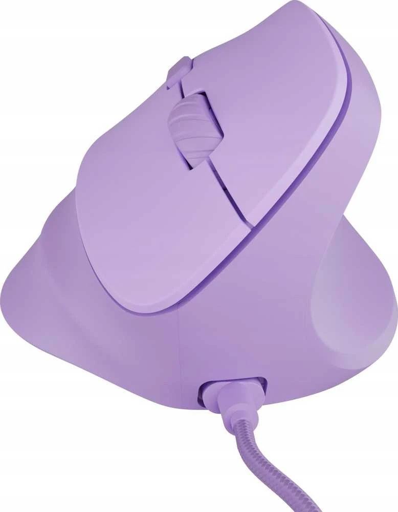 Vertikali pelė Natec Crake 2 su laidu violetinė