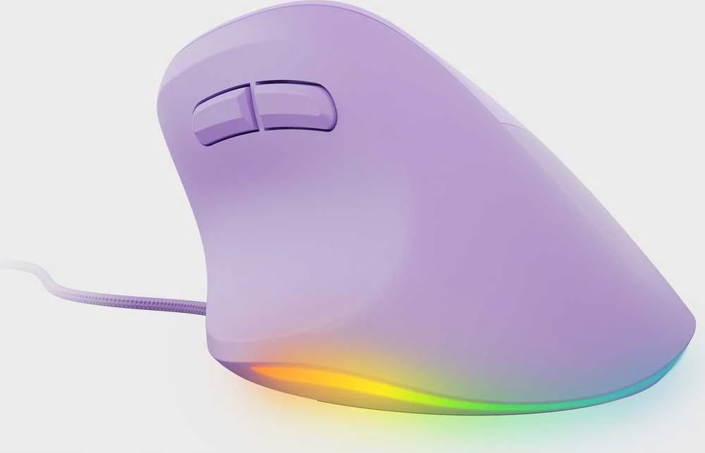 Vertikali pelė Natec Crake 2 su laidu violetinė