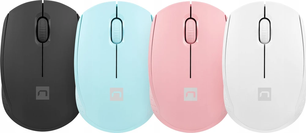 Belaidis Pelė - NATEC Stork Optinė 1600 DPI Ambidextrinė Balta