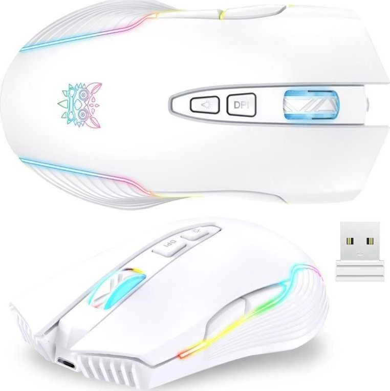 ONIKUMA CW905 žaidimų pelė (balta) belaidė