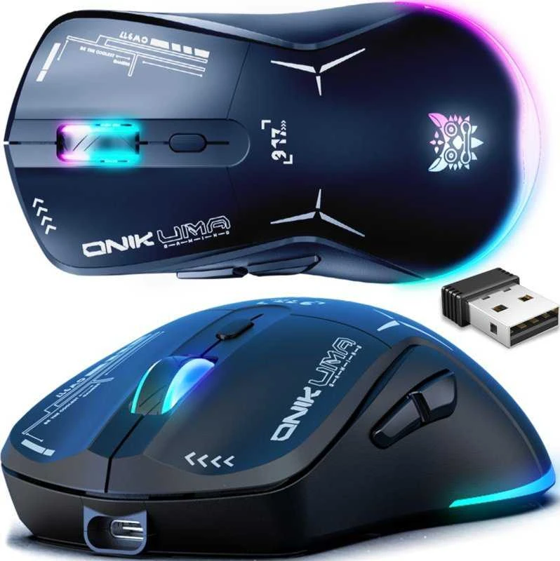 Onikuma su laidu žaidimų pelė CW917 juoda