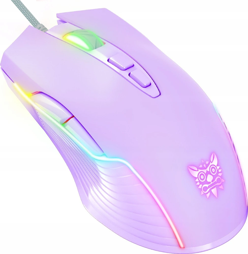 ONIKUMA RGB su laidu žaidimų pelė CW905 violetinė