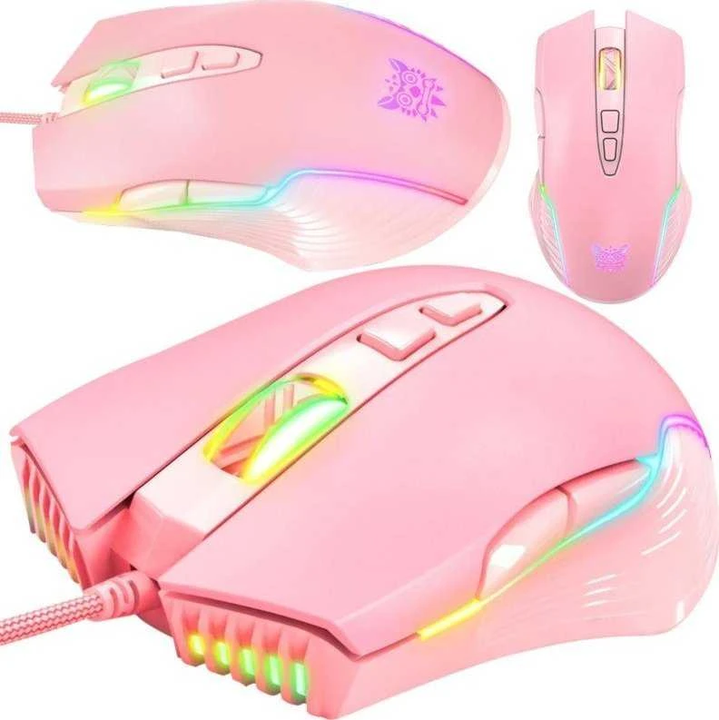 Pelė žaidimams ONIKUMA CW905 rožinė
