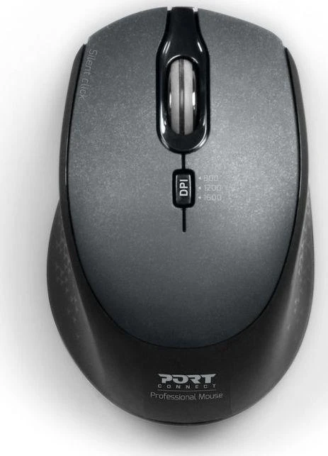 PORT DESIGNS Office PRO Silent Pelė 900713 Wireless, Juodas