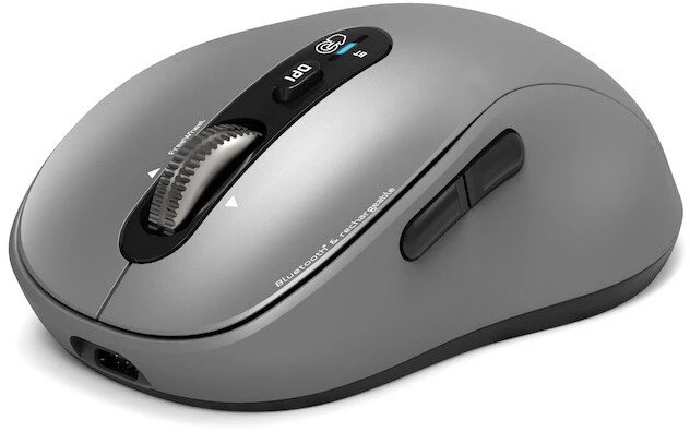 Port Designs PORT CONNECT Expert & Mac COLLECTION,Belaidė įkraunama pelė,Bluetooth, FreeWheel,3200 DPI,Pilkas