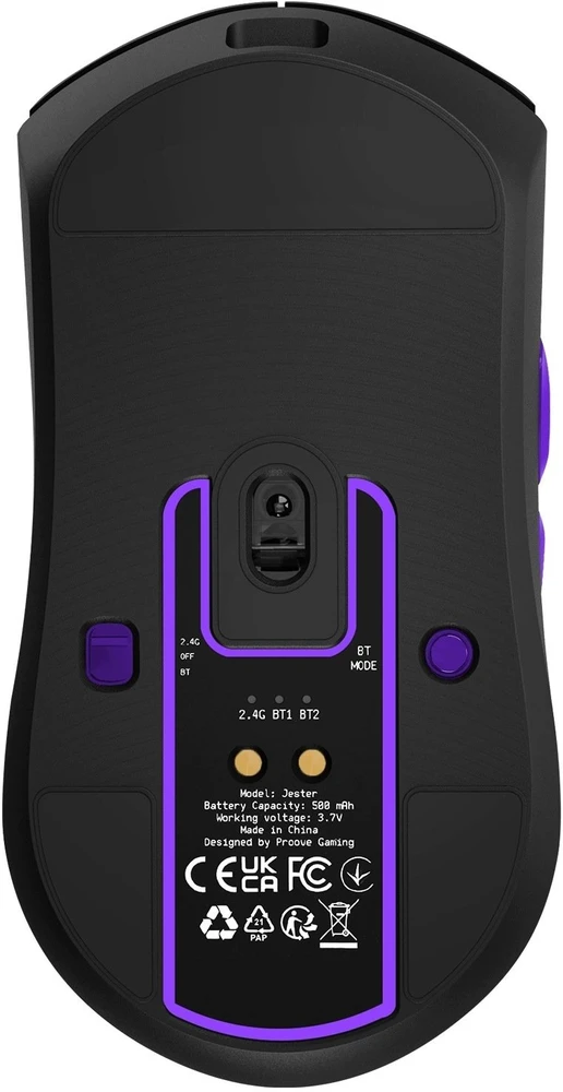 Pelė PROOVE Myszka belaidė žaidimams Gaming Jester 8K juoda (Proove)