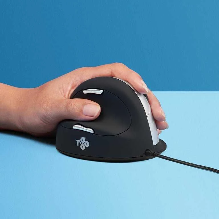 R Go Tools R-GO HE Pelė ERGONOMIŠKAS DIDELIS - KAIRIARANKIUI, LAIDINIS